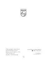 Предварительный просмотр 12 страницы Philips 33289-11-16 User Manual