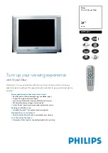 Preview for 1 page of Philips 34PT3225 Specification Sheet