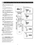 Preview for 22 page of Philips 34PW850H Directions For Use Manual