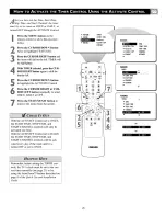 Preview for 25 page of Philips 34PW850H Directions For Use Manual