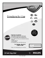 Philips 36RF82S Directions For Use Manual preview