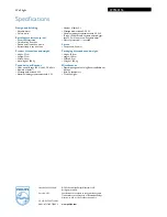 Preview for 3 page of Philips 379123116 Specifications