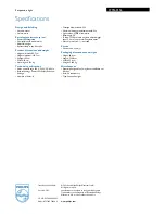 Preview for 3 page of Philips 379163116 Specifications