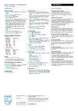 Preview for 2 page of Philips 37HF7005/93 Specifications