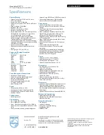 Preview for 3 page of Philips 37HFL4482F Specifications