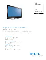 Philips 37HFL5560L/27 Specifications preview