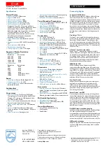 Preview for 2 page of Philips 37HFL5560L Specification Sheet