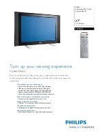 Preview for 1 page of Philips 37PF3321 Specifications