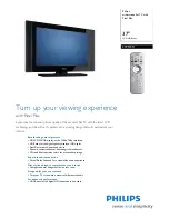 Preview for 1 page of Philips 37PF7411 Specifications
