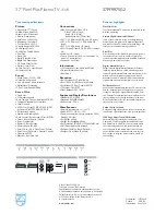 Preview for 2 page of Philips 37PF9975 Technical Specifications