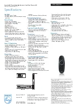 Предварительный просмотр 3 страницы Philips 37PFL7606H Specifications