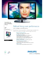 Предварительный просмотр 1 страницы Philips 37PFL8605H Brochure