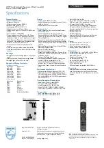 Preview for 3 page of Philips 37PFL8684H Specifications