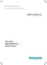 Philips 39PFL3008K/12 User Manual предпросмотр