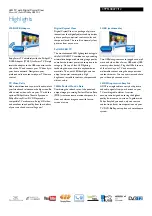 Preview for 2 page of Philips 39PFL3807T Specification