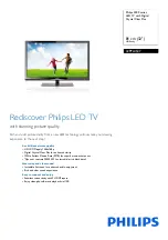 Предварительный просмотр 1 страницы Philips 4000 Series 32PFL4537/V7 Quick Manual