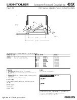 Preview for 1 page of Philips 405X Specification