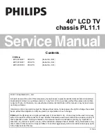 Philips 40PFL3000/F8 Service Manual preview