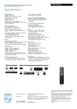 Preview for 3 page of Philips 40PFL3108T Specifications