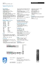 Preview for 3 page of Philips 40PFL3605D Specifications