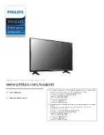 Philips 40PFL4701 User Manual preview