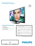 Philips 40PFL4706 User Manual preview