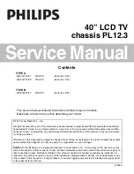 Philips 40PFL4707/F7 Service Manual preview