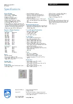 Предварительный просмотр 3 страницы Philips 40PFL4707 Brochure & Specs