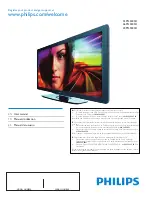 Preview for 1 page of Philips 40PFL5505D User Manual