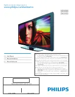 Preview for 1 page of Philips 40PFL5705DV User Manual