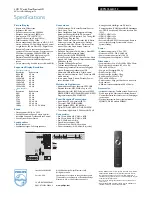 Предварительный просмотр 3 страницы Philips 40PFL7664H Specifications