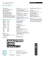 Предварительный просмотр 3 страницы Philips 40PFL7705DV Specifications