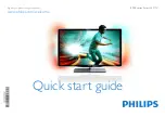 Philips 40PFL8606T Quick Start Manual preview