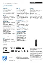 Preview for 3 page of Philips 40PFS5709 Specifications