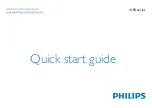 Предварительный просмотр 1 страницы Philips 4100 series Quick Start Manual