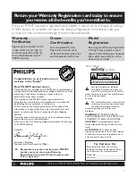 Philips 42 IN PLASMA FLAT TV HDTV MONITOR 42FD9954 User Manual preview