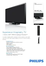 Предварительный просмотр 1 страницы Philips 42HFL5784L Brochure & Specs