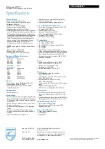 Preview for 3 page of Philips 42HFL5860D Specifications