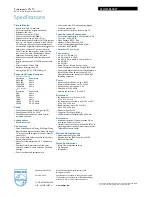 Preview for 3 page of Philips 42HFL5860S Specifications