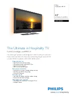 Предварительный просмотр 1 страницы Philips 42HFL7580A Specifications