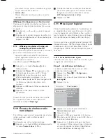 Preview for 25 page of Philips 42PE0001D/H (French) Manuel D'Utilisation