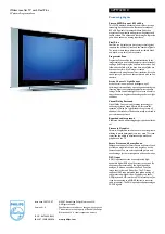 Preview for 3 page of Philips 42PF7320 Specifications