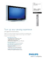 Preview for 1 page of Philips 42PF7520D/79 Specifications