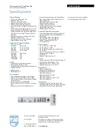 Preview for 3 page of Philips 42PF7520G Specifications