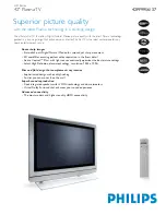 Preview for 1 page of Philips 42PF9956/37 Specifications