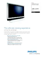 Preview for 1 page of Philips 42PF9966/37 Specifications