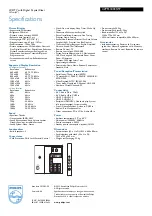 Preview for 3 page of Philips 42PFL3403S/97 Specifications