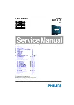 Предварительный просмотр 1 страницы Philips 42PFL3604/60 Service Manual