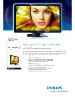 Preview for 1 page of Philips 42PFL3605 Brochure