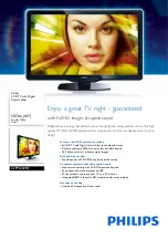 Preview for 1 page of Philips 42PFL3605H Specifications